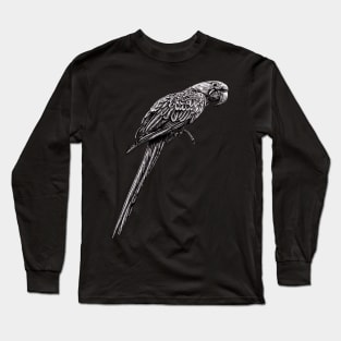 Hyacinth macaw illustration Long Sleeve T-Shirt